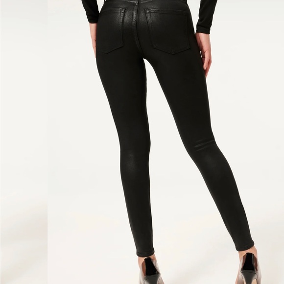 Good American, Good Legs, skinny coated jeans, size 6 - Picture 3 of 6